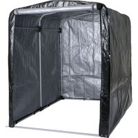 Abri de jardin HHG-449, abri de jardin abri de jardin, alu protection UV imperméable, 201x157x201cm, anthracite