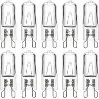 Ampoule Halogene G9 28W 230V, 370LM 2700K Blanc Chaud Dimmable, G9 Ampoules Capsule, pour Lustres, Lampes de Paysage, Appliques Murales, Éclairage d'armoire, Lot de 10