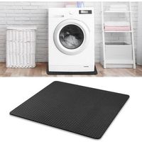 Tapis de protection pour lave-linge 60x60 cm, tapis antidérapant et antivibration à double face, couverture pour lave-linge, tapis de sol pour réfrigérateur et sèche-linge