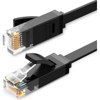 Cavo di rete Ethernet piatto UGREEN NW102 RJ45, Cat.6, UTP, 1 m (nero)