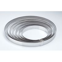 FASCIA INOX CERCHIO CM.24 H.2 X2402