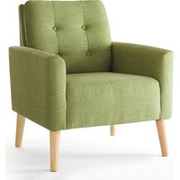 Fauteuil relax fauteuil scandinave fauteuil lounge 72x72x81cm Vert Mondeer
