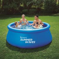 Piscine gonflable Ø 244 cm – Hauteur 76 cm – Capacité 2074 L – Liner 3 couches – Avec filtre 1249 L/h – Ehlis