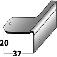 Reparaturwinkel für Treppensanierung, für Holztreppen, verzinkter Stahl, 20 mm Nase, inkl. Befestigungszubehör-1000