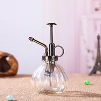 1 PC Arrosoir En Verre Pot Vintage Plante Mister En Laiton Pulvérisateur à Pression Rétro Citrouille Vaporisateur Antique En Cuivre Arroseur Outils De Jardinage avec Pompe Supérieure pour Bonsa (Trans