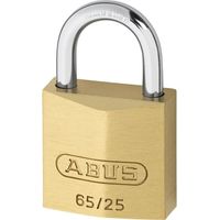 ABUS 65/25mm Brass Padlock Keyed Alike Model 6253 with Key Code ABUKA11403