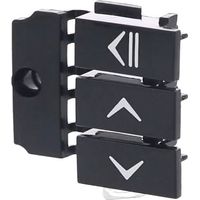 TELEFUNKEN, BOUTON Lave-Vaisselle POUSSOIR DROIT NOIR LITA