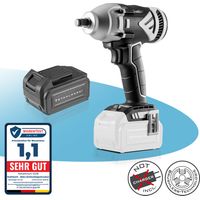 Llave de impacto sin cable STAHLWERK de 20 V con tecnología sin escobillas (ADS-20 ST) - 500 Nm de par de giro, ajustable en 3 etapas, soporte de 1/2 pulgada, luz LED, mango ergonómico, incl. batería