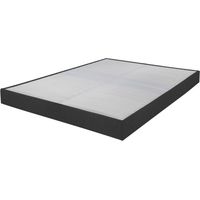 Sommier tapissier 160x200 cm avec renfort lombaire anthracite - DREAMO