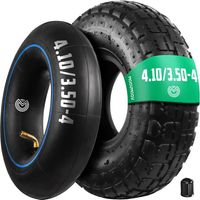 Pneu 4.10/3.50-4 avec Chambre à air Valve coudée