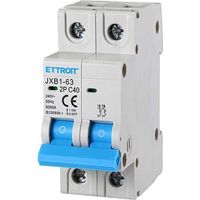 ETTROIT Automatischer Schutzschalter 2P 40A 220V 2 DIN-Module JX124060