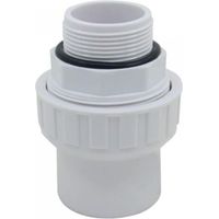 PVC-Verschraubung gemischte Verbindung zum Schrauben x Kleben Gewindeanschluss PVC-Druckkupplung Sandfilterpumpe Pool O-Ring
