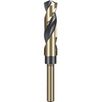 Spiralbohrer mit 15 mm reduziertem Schaft und 10 mm Rundschaft für Edelstahl, Aluminiumlegierungen, Metall, Kupfer, Kunststoff und Holz, hergestellt aus 4341 Schnellarbeitsstahl