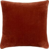 Coussin déhoussable en Flanelle 38 x 38 cm "Ollis" - Ollis Terracotta -