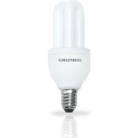 Lampadina Risparmio Energetico Forma 2 Tubi Mini 5W E14 Luce Calda Grundig