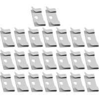 Vertical Blind Slat Clips, 23-Pack Metal Repair Set for Broken Vanes, Adjustable White Savers for Home & Office Blinds