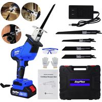 Scie alternative sans fil électrique + batterie scie à bois DIY cut 3000rpm, 4 lames