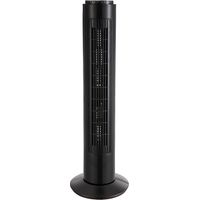 Ventilator de tower picaro schwarz 3vel 50w w/remote timer,fest und drehend 74x22x22cm