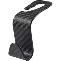 Appuie-Tête Crochet de Voiture, Crochets pour Siège de Voiture Universel, Support Crochet D'appui-Tête de Aiège Arrière de Voiture Noir (10 pcs)-Crezuo