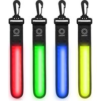 Juego de 4 LED intermitentes - 3 modos de luz - Luz de seguridad infantil - Reflectante