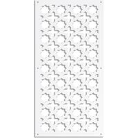 CROSS - Pannello in PVC traforato - Parasole - Colore: bianco - Misura: 47x94 cm
