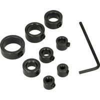 Ferma-trapano 8 pezzi: 3,4,5,6,8,10,12,16 mm
