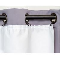 Rideau occultant thermique 135x240 cm – 100% occultant – 75% acrylique, 16% polyester, 9% fibres métallisées – Lavable en machine à 30°C – Moondream