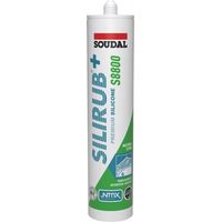 Silirub+ S8800 - Mastic silicone neutre pour pierre naturelle EC 1 PLUS - Soudal - Gris marbré mat