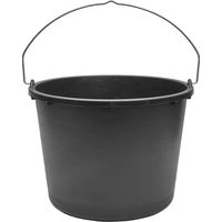 Garronda Baueimer 3 Pack 12 L – robuster Mörteleimer aus recyceltem Kunststoff mit Metallhenkel, stabiler Putzeimer und Maurerkübel für Baustelle, Garten und Haushalt GD-0168