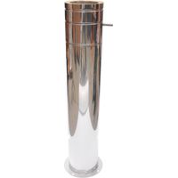 ASTEC Edelstahlschornstein Stütze mit Kondensatablauf kürzbar 1000mm DN113-300 8607-200
