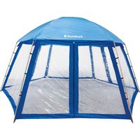 Steinbach 36425 - Tenda copri piscina in materiale impermeabile, con finestra, 600 x 520 x 280 cm