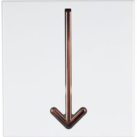 Design Wand Garderobe Pfeil rot gold Flur Aufhänger Haken verstellbar Deko Bild BHP B990860L-3G