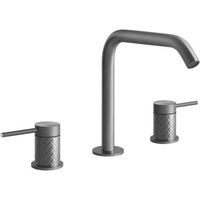 Gessi 316 Intreccio 3-Loch-Waschtischarmatur mit Auslauf H=162 mm