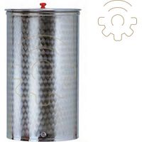 Botte Belvivere 400 lt fusto in acciaio inox senza tappo serbatoio per vino olio birra acqua contenitore alimenti made in Italy