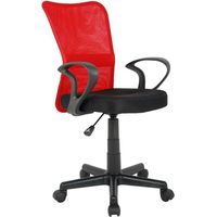 Chaise de bureau Mio Rouge/Noire