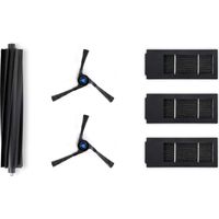 ECOVACS Kit di manutenzione, pezzi di ricambio, per DEEBOT X2 OMNI / X2 COMBO con 1 Spazzola principale in gomma, 2 Spazzole laterali nere, 3 Filtri antibatterici, accessorio originale