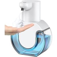 Automatischer Seifenspender, 430 ml, 4 einstellbare Stufen, wiederaufladbar über USB, Seifenspender zur Wandmontage, elektrischer Schaumseifenspender für Badezimmer, Küche, Büro, Schule
