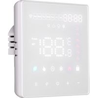 Termostato WIFI Touch Protocollo WIFI 2.4G TUYA, Smart Life Quadrata Compatibile Con Scatola 502 Riscaldamento Caldaia a Gas Riscaldamento Pavimento Con Acqua Bianco 3A 100-250V IP20