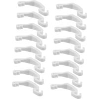 20pcs Small Animal Cage Clips Secure Fastening Hamster Rabbit Cage Connectors Buckles for Hutch Enclosure Easy to Clean White Fixing Tools for Rodents