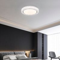 Plafonnier Lampe de plafond de la salle à manger LED CCT avec cristaux, métal plastique, 1x LED 24 watts 1600 lumens blanc chaud/blanc froid, D 40 cm