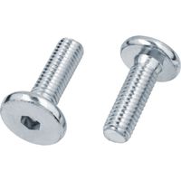 Tornillo para muebles cabeza plana M6x20 Acero galvanizado 50 piezas