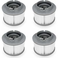 Tigrezy Lafiucy Ersatzfilter für MSPA FD2089, Filterkartuschenpumpe für Schwimmbad-Hot-Subs und Spas, 4 Stück