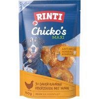 Rinti Chicko Hundesnack Kauring mit Huhn maxi 3 x 50 g Beutel Soft Snack