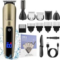 Ensemble épilateur et tondeuse à poils de nez multifonctionnel et étanche Kg167-AquaForge