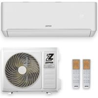 Condizionatore climatizzazione 12000 BTU aria fredda e calda Wi-Fi doppio telecomando Zephir ZTQ