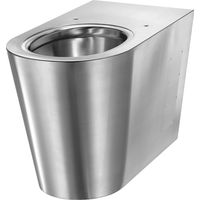 Delabie WC S21 P bodenst. Anschl. von hinten Edst. 1.4301 satiniert