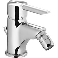 Miscelatore per bidet in ottone cromato con piletta di scarico 1"1/4 Piralla Serena 0SE00094A16 Cromo - Piletta con salterello 1"1/4