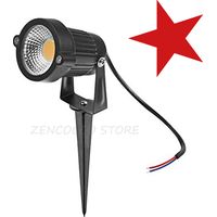 5W Lampada da Giardino Faretto COB LED 500lm con Picchetto IP65 blu