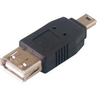Adaptateur USB A femelle / mini USB B mâle (5 broches)