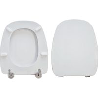 Copriwater Disegno Tratto Compatibile in Poliestere bianco